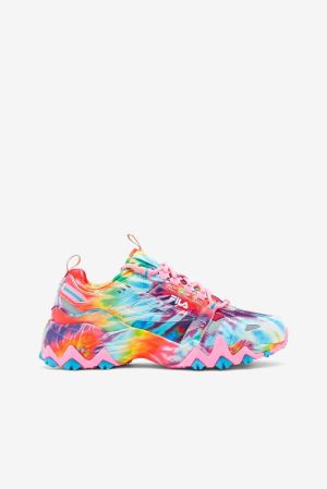 FILA Oakmont Tr Tie Dye Sneakers Multicolor,Womens Shoes | CA.QWGPKX905